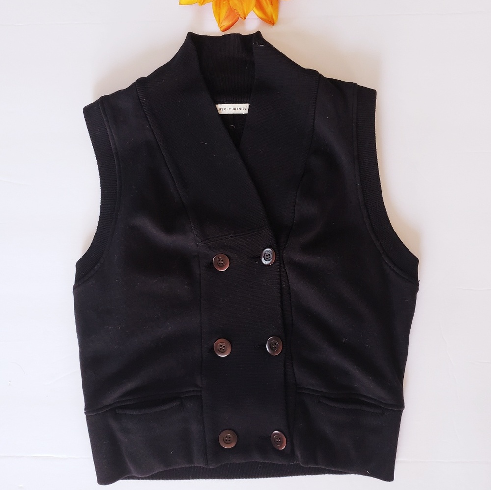 Citizens of Humanity Black Cotton Vest